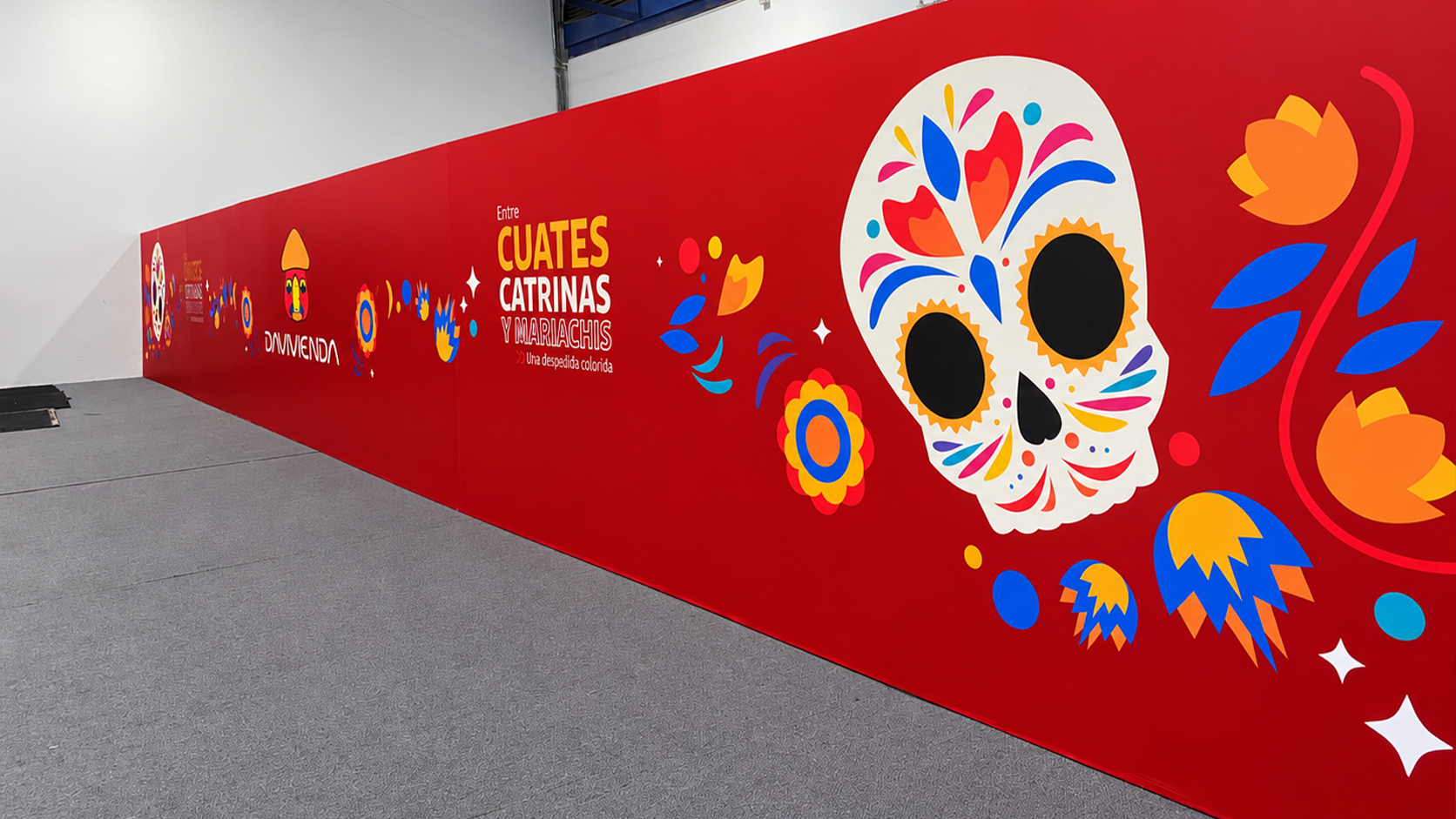 Gráfica de gran formato para ambientación de evento