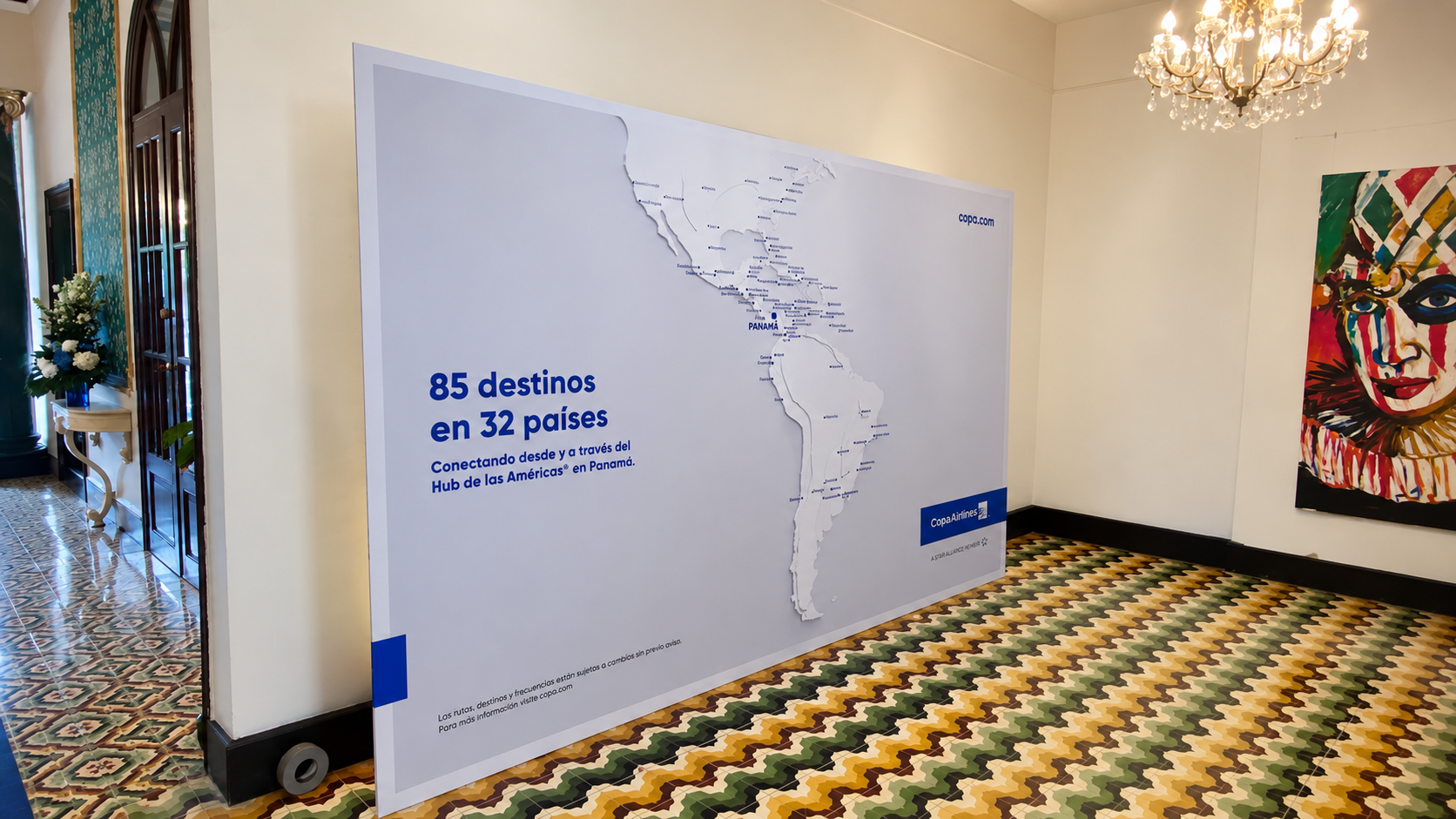 Impresión gran formato para instalación de Copa Airlines